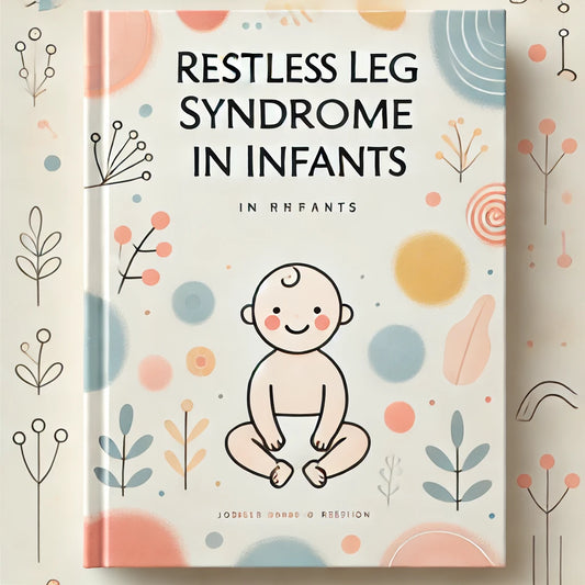 Restless Leg Syndrome in Infants cover image Warm, soft pastel colors with a smiling baby, conveying calmness and comfort.